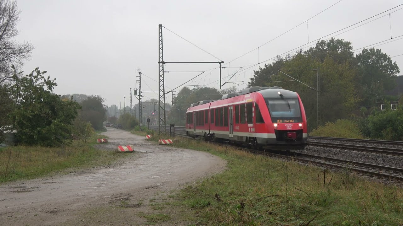 DB Regio Lint 648 462 vertrekt van station Owschlag (4K)