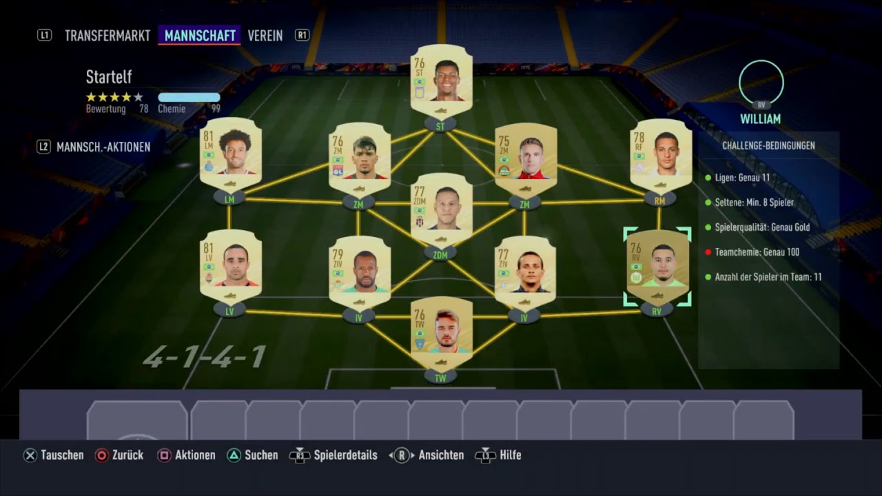 FIFA 21 Hybrid Ligen Startelf