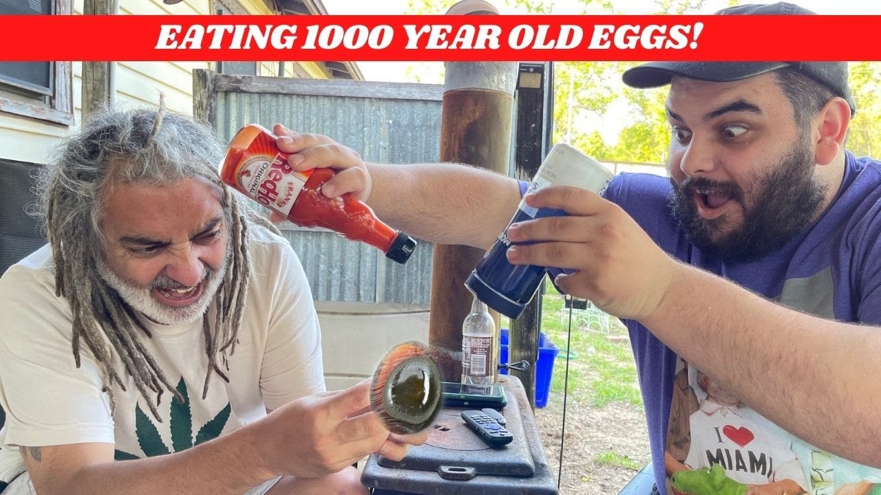 EATING 1000 YEAR OLD EGG CHALLENGE 🤢 *MILLENNIUM EGGS*