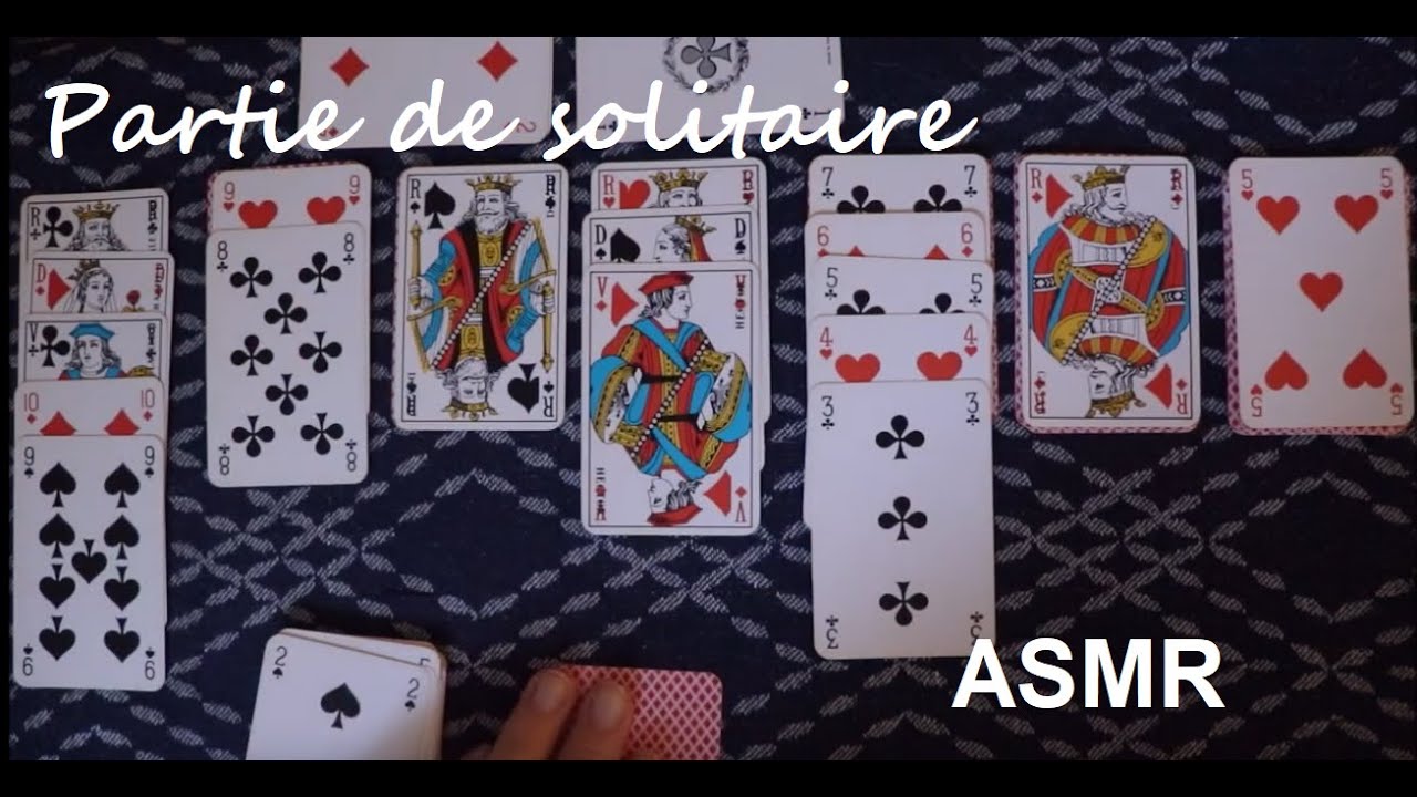 ASMR français - Jeu de solitaire