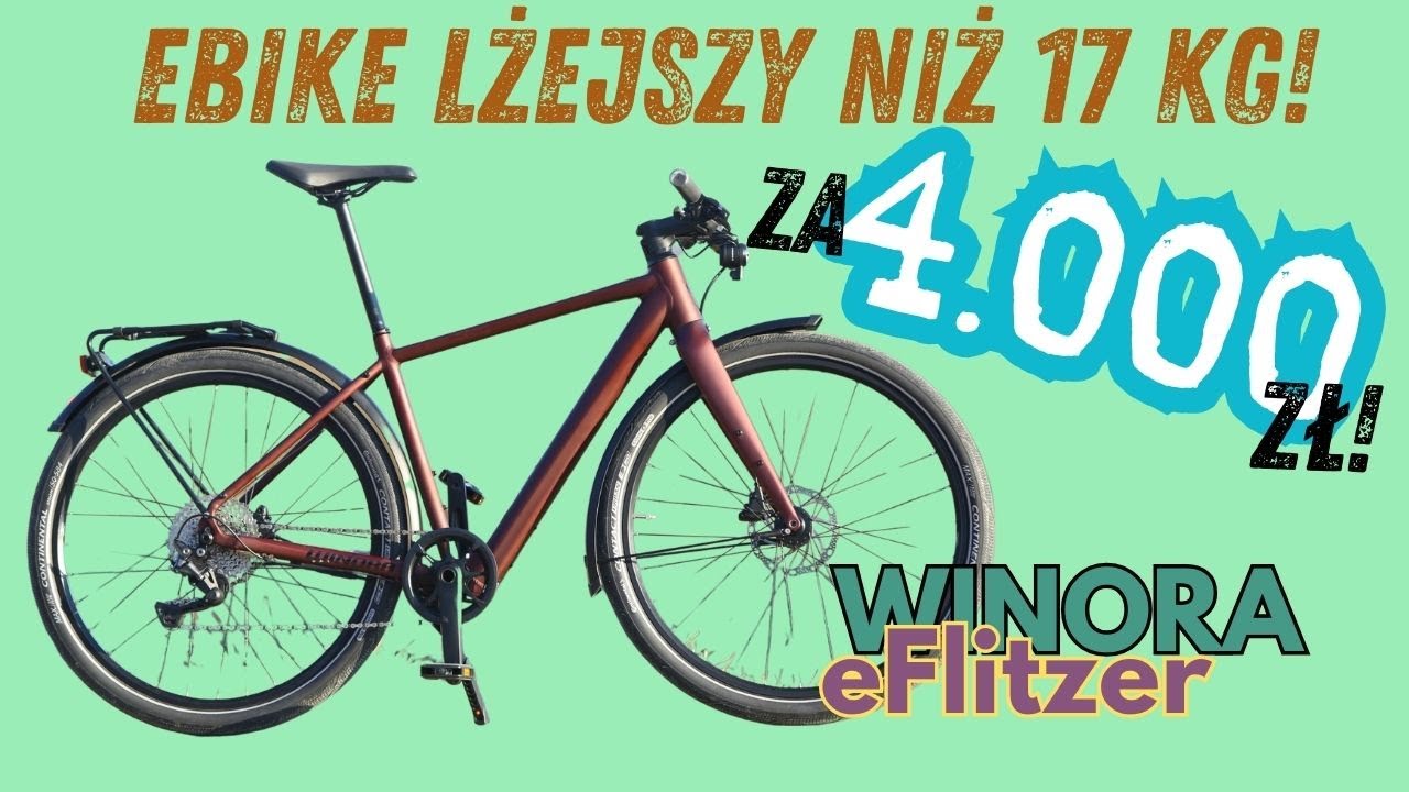 Winora E-Flitzer ze wspomaganiem, czyli 17 kg eBike za 4 000 zł!