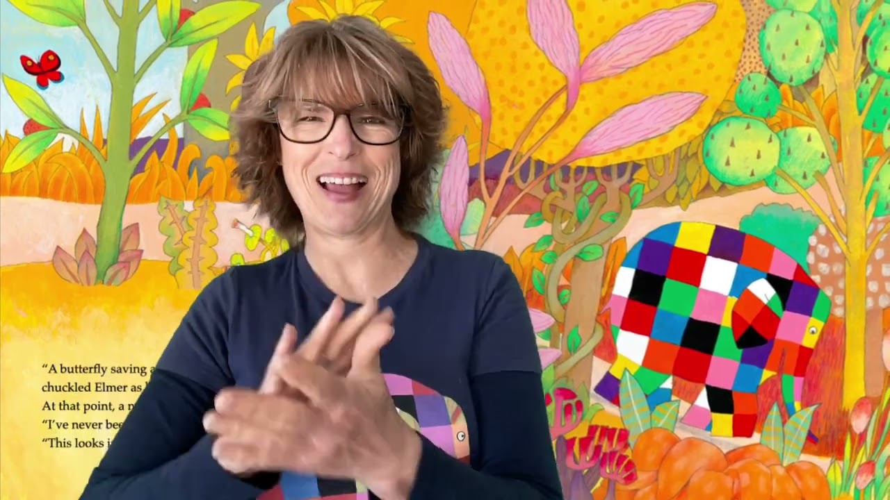 Elmer and Butterfly Auslan