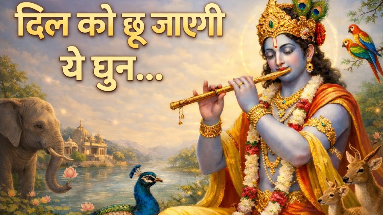 दिल को छू जाएगी ये धुन 🎶 | Shri Krishna Flute Live | मन को शांति देने वाली बांसुरी