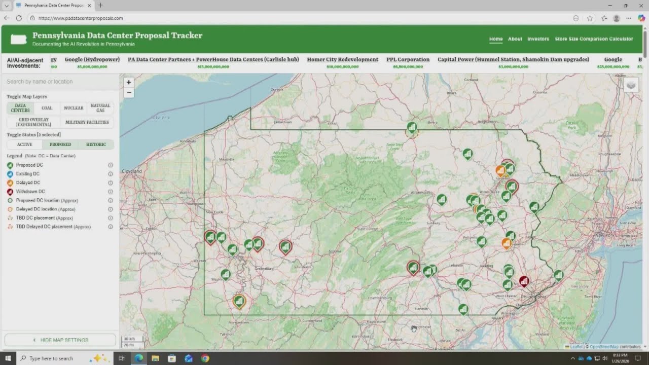 Site helps locals track data centers in PA | 28/22 News