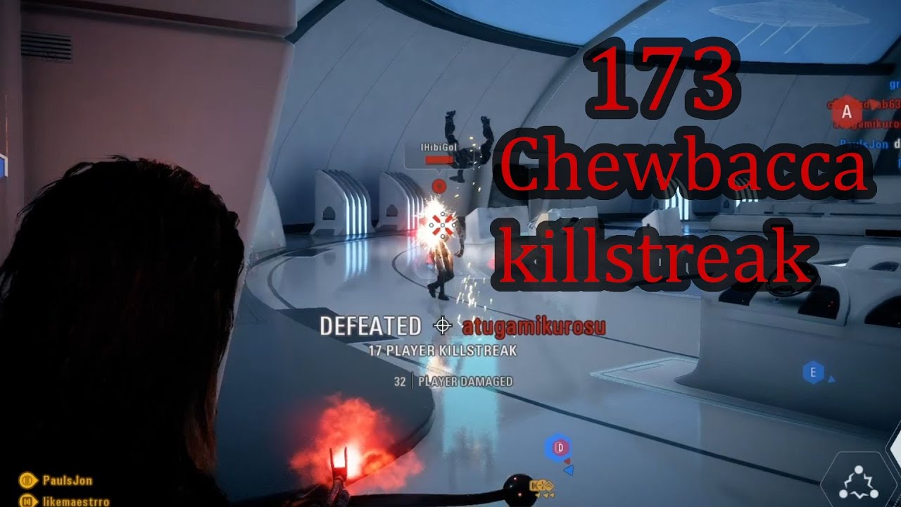 173 Killstreak as Chewbacca in Supremacy | Star Wars Battlefront 2
