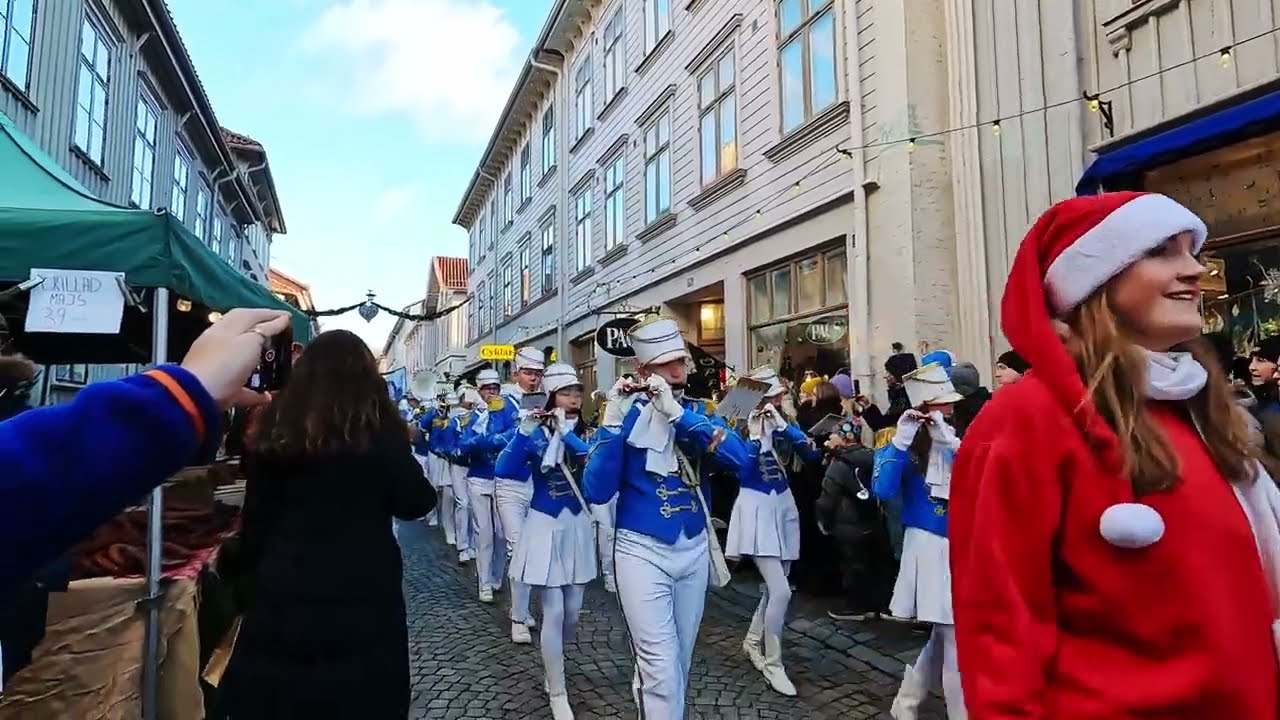 Christmas walk in haga in Gothenburg
