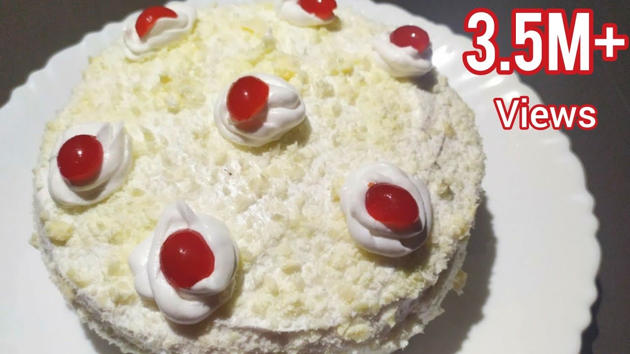 വെറും 100രൂപ ചിലവിൽ White Forest Cake| Baking tools ഒന്നും വേണ്ട