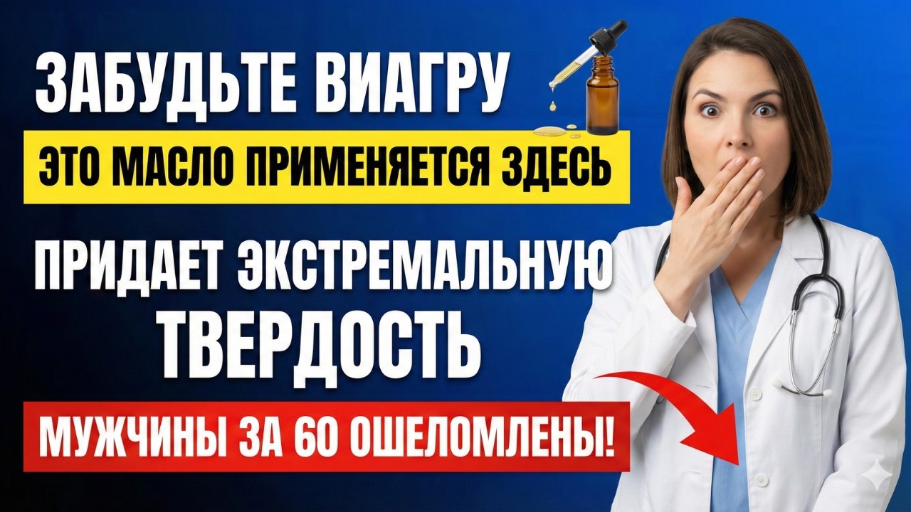 🔥 Уролог в шоке! Это масло перед мастурбацией — и упругость на ЧАСЫ!
