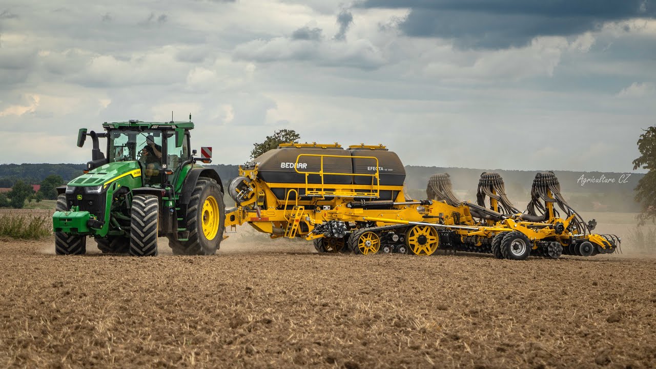 John Deere 8R 370 & Bednar Efecta CE 12000 FLOATRAX | Setí řepky 2021