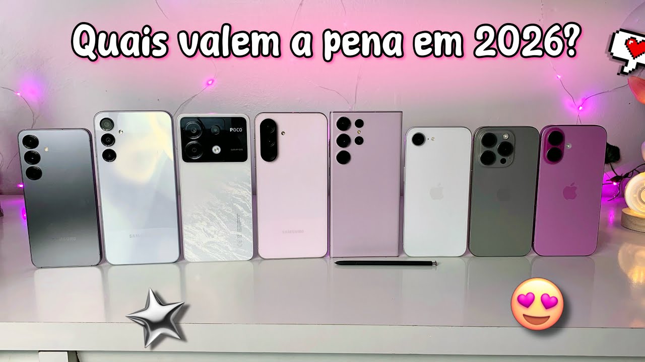Avaliando TODOS os Celulares que tenho | Quais valem a pena em 2026?