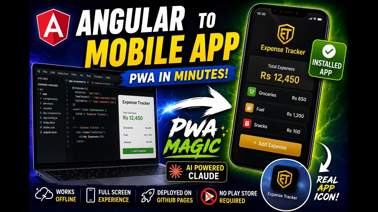 Getting Started with Claude Code | Turning our Angular App into a Mobile PWA -No Native Code Needed!