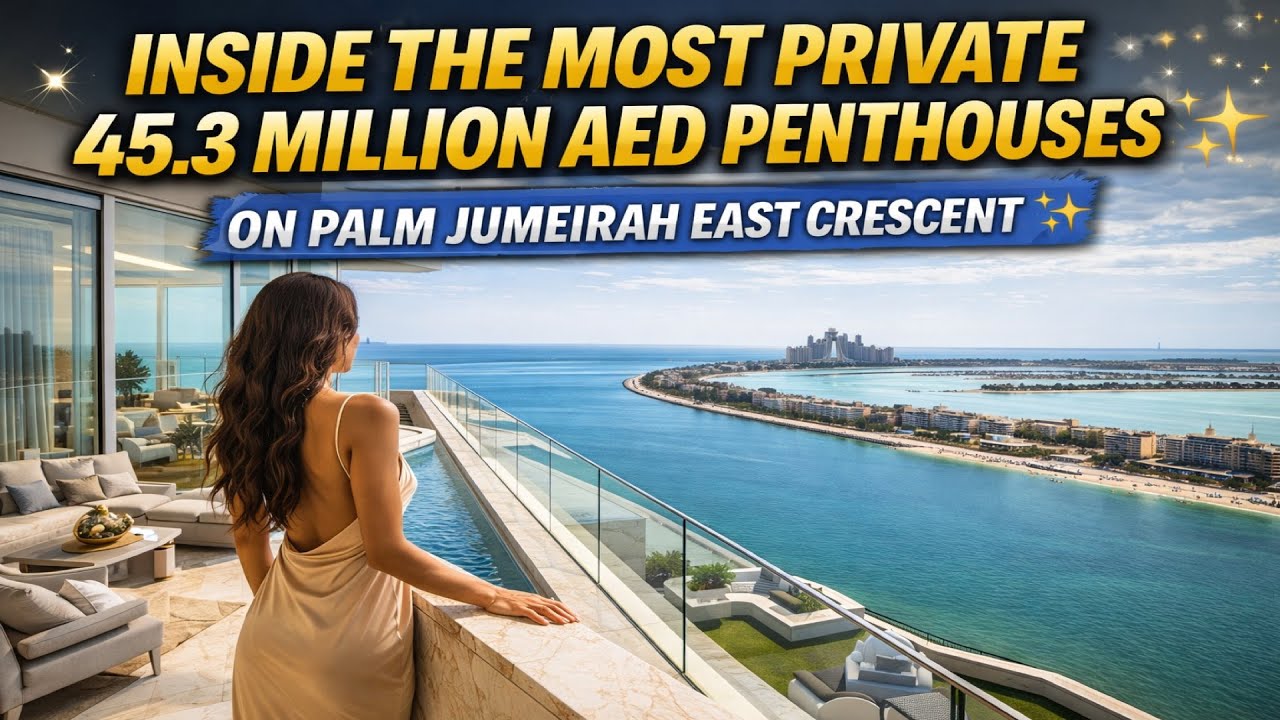 Inside the Most Private 45.3 Million AED Penthouses on Palm Jumeirah East Crescent ✨
