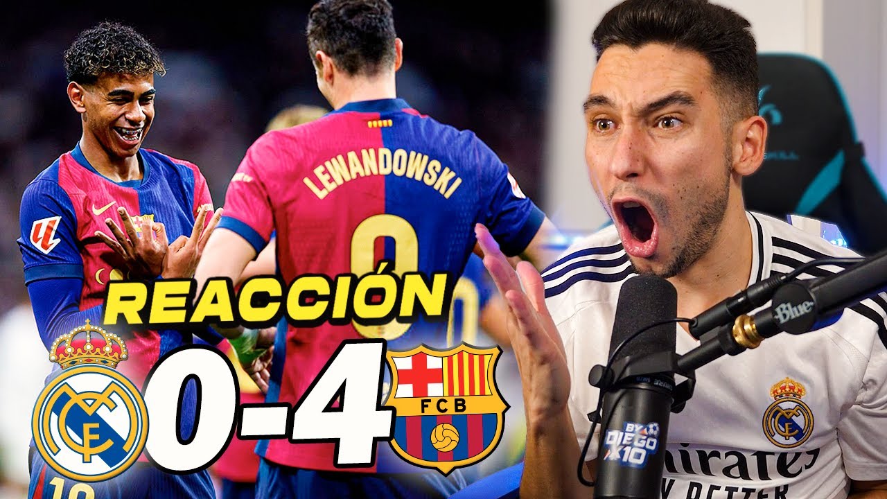 REACCIONES DE UN HINCHA al Real Madrid vs Barcelona 0-4 *QUE HUMILLACIÓN* | ByDiegoX10
