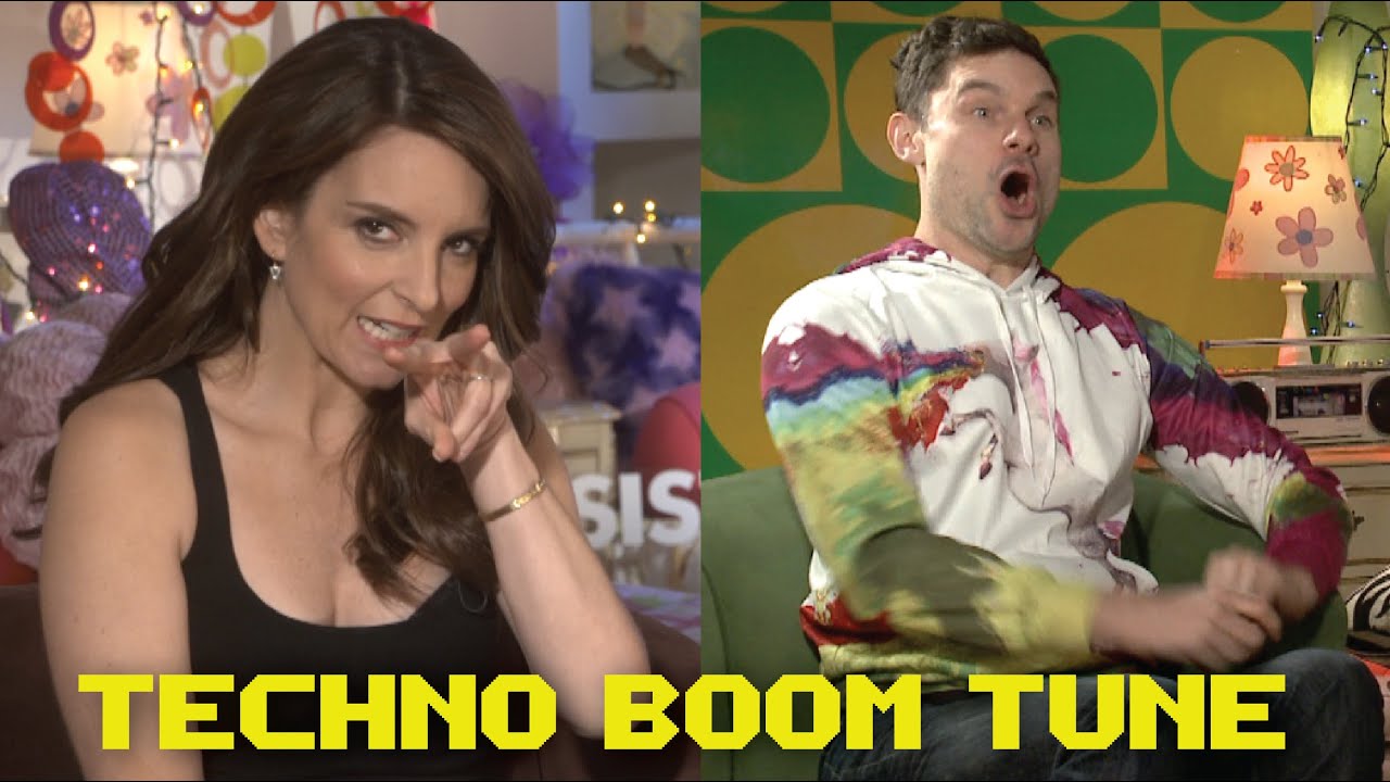 Flula Makes Hot Track w/ Tina Fey & Amy Poehler (Sisters Press Junket)
