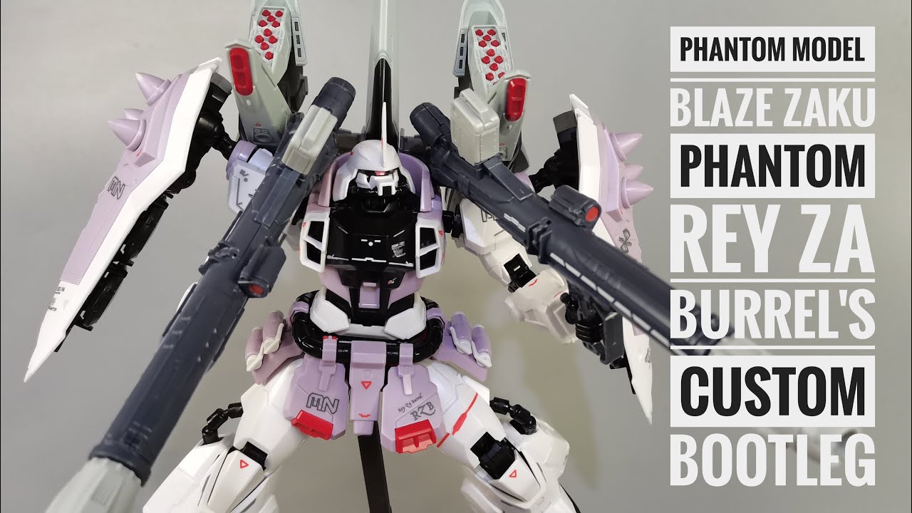 MG Blaze Zaku Phantom ' Rey Za Burrel ' Custom (Phantom Model) Bootleg Review