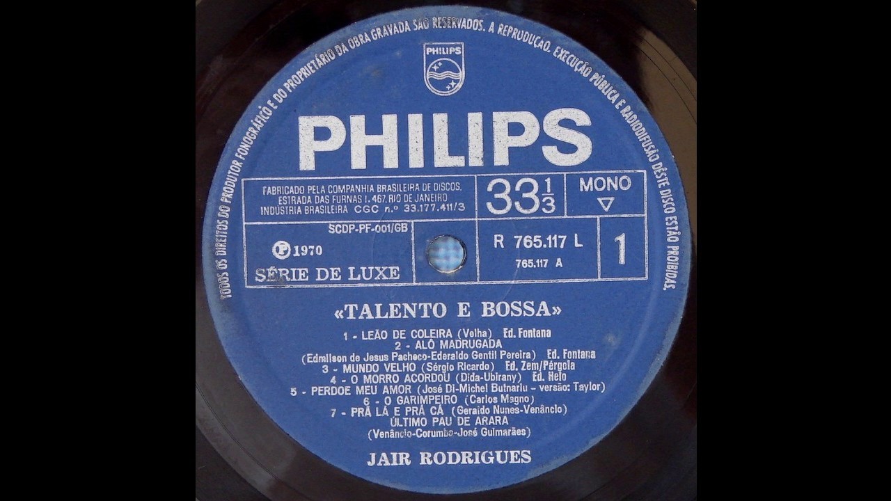 Alô Madrugada (Composição: Ederaldo Gentil e Edil Pacheco). Canta: Jair Rodrigues.