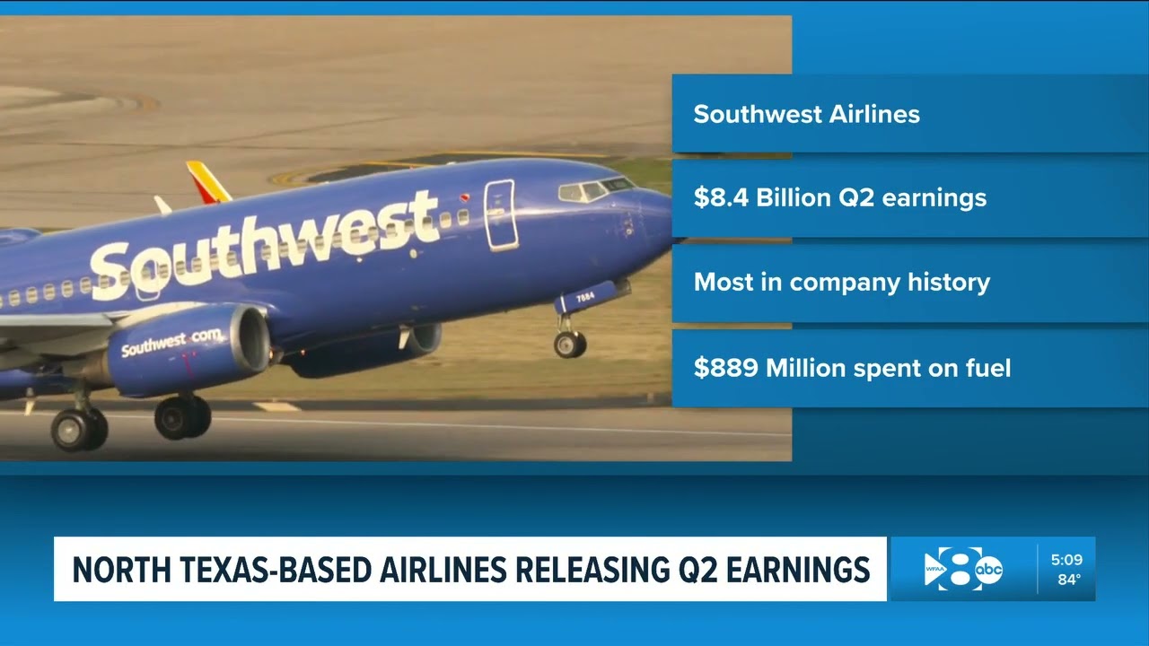 American Airlines и Southwest Airlines опубликовали финансовые отчеты за второй квартал