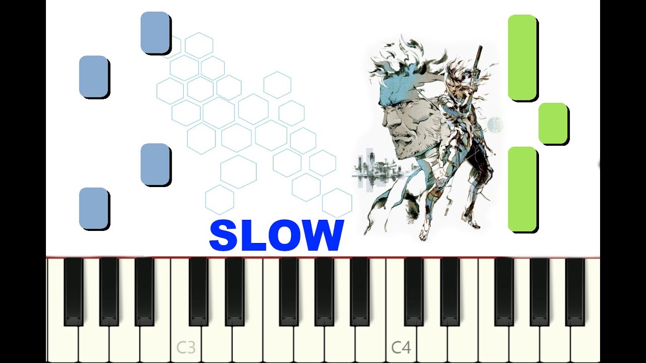 SLOW piano tutorial 