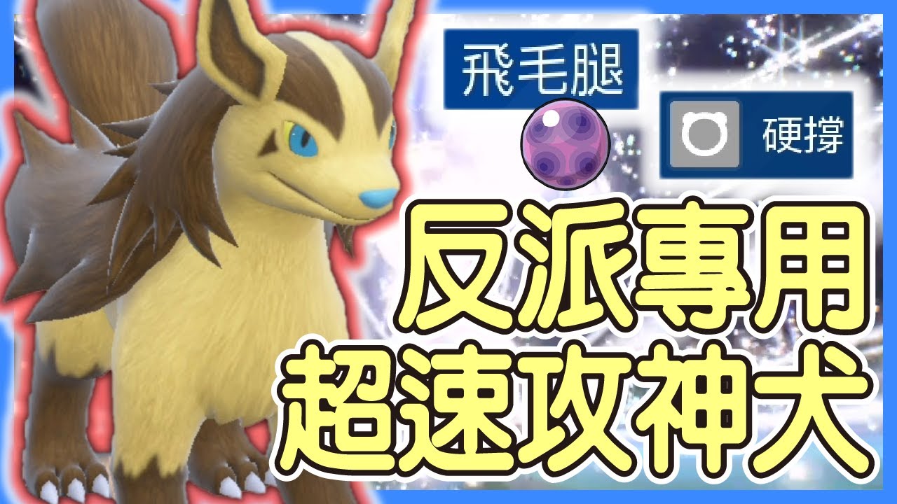 【寶可夢朱紫】反派專用超速攻神犬！原本不起眼的狗狗一瞬間成為高速破壞手！當初寶石版如果是這個配置估計是破不了關了！大狼犬Mightyena【KevinMu】