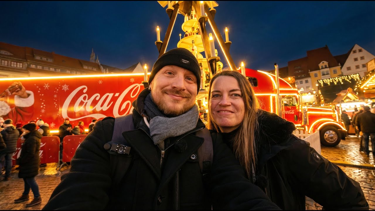 Glück Auf!  Freiberger Christmarkt 🎄 Coca-Cola Truck & Märchenraten