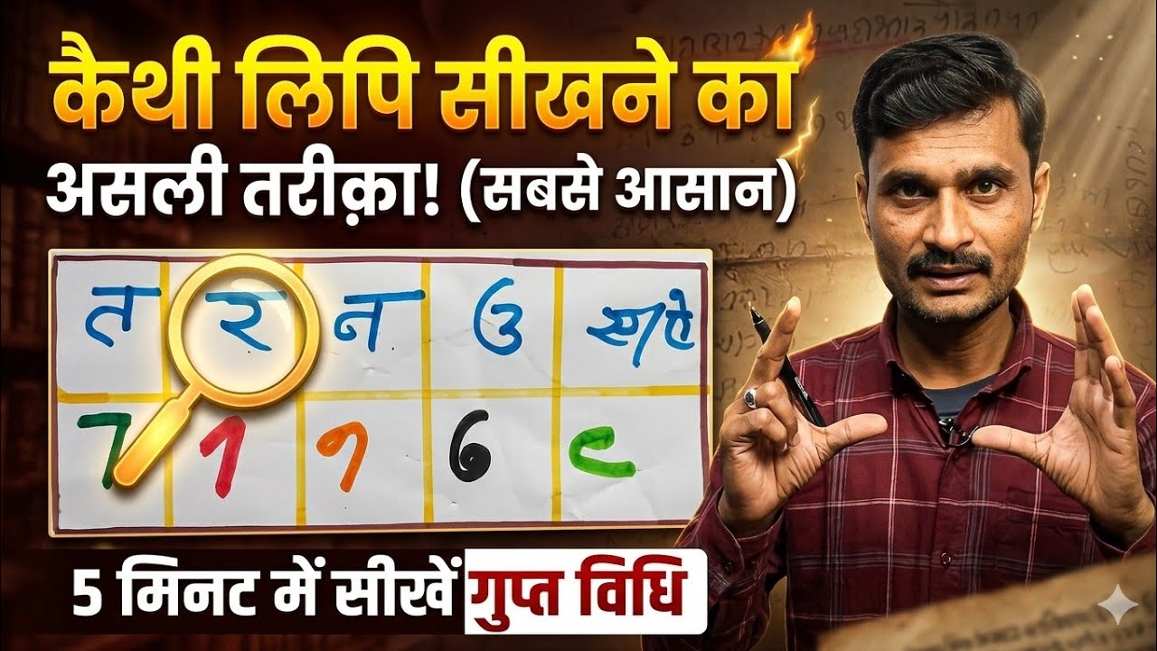 कैथी लिपि कैसे पढ़े? | Kaithi Lipi Kaise Padhe | Kaithi lipi Khatiyan Pdhana Sikhe Hindi me 