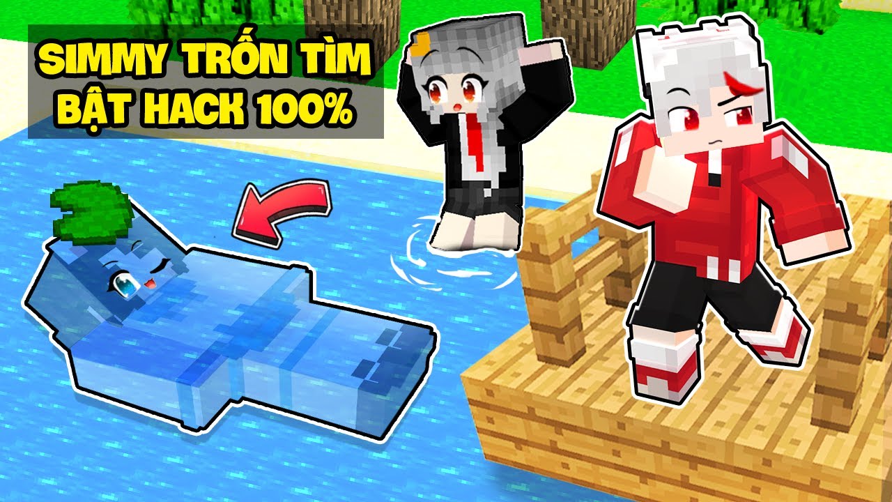 Mèo Simmy Dùng SIÊU GIAN LẬN 100% Khi Chơi Trốn Tìm Cùng Hero Team Trong Minecraft