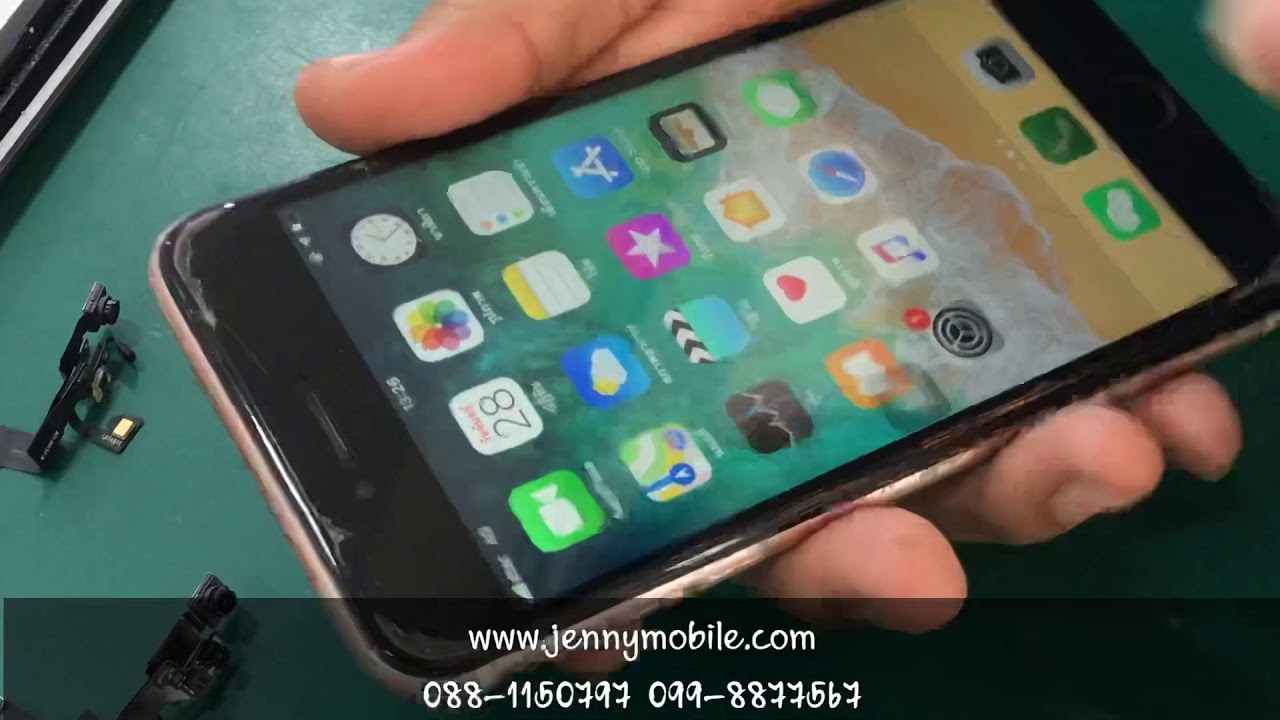 iPhone 6s Plus กล้องหน้าเปิดไม่ได้ ลำโพงสนทนาไม่ดัง ส่งLine man มาซ่อมจากสวนหลวง กรุงเทพ 099-8877567