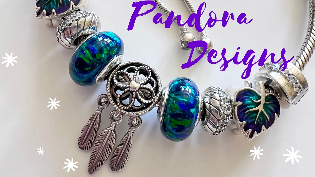 Pandora Designs | Green Opalescent Charms