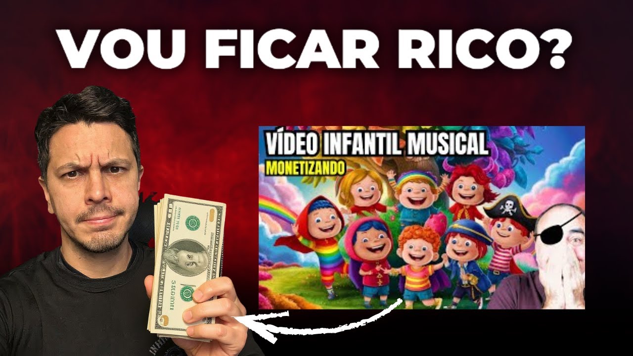 CRIEI um Canal Dark INFANTIL do Zero com IA | Testando na Prática