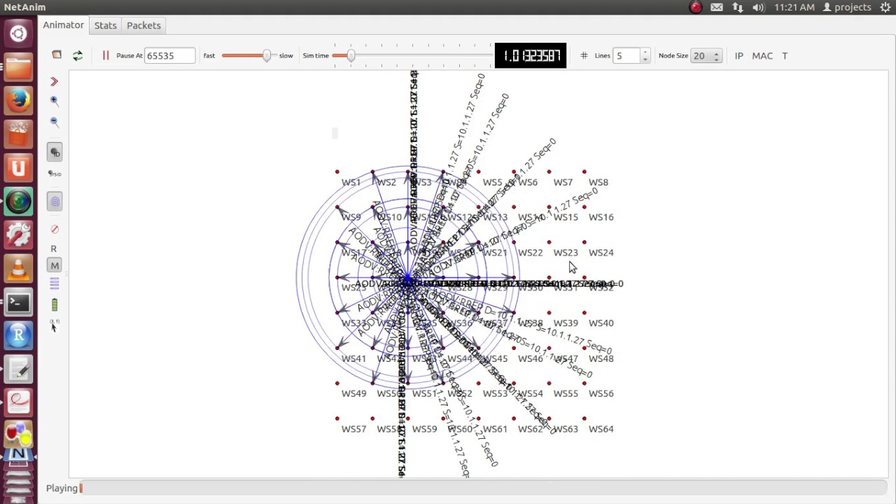 Admission Control of Mobile AD HOC Network Simulator 3 projects