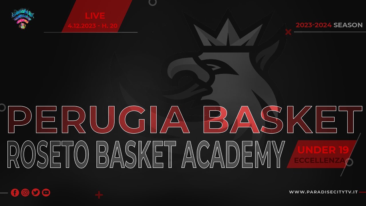 UNDER 19 ECCELLENZA BASKET 2023-2024 - PERUGIA BASKET vs. ROSETO BASKET ACADEMY