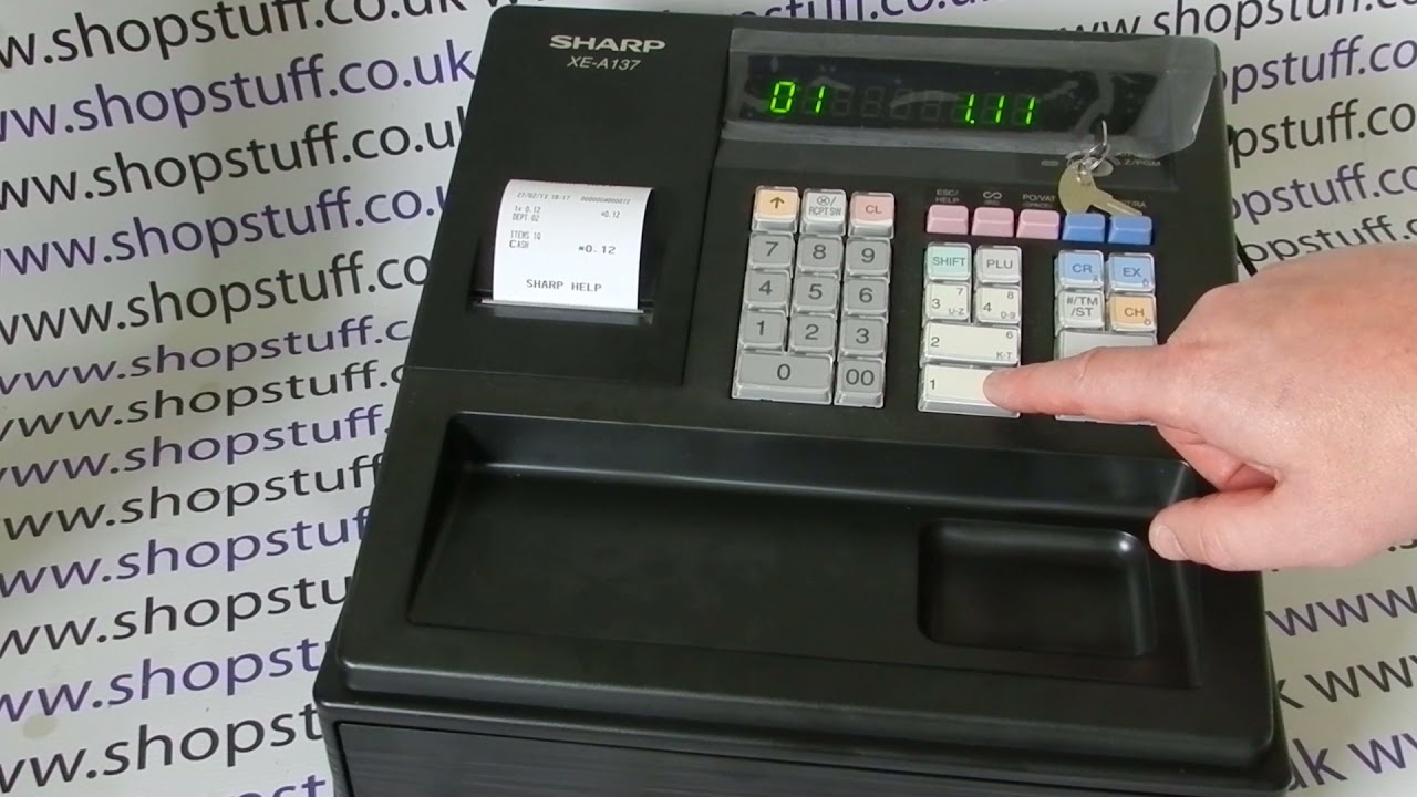 Демонстрационное руководство по использованию кассового аппарата Sharp XE-A137 / XEA137