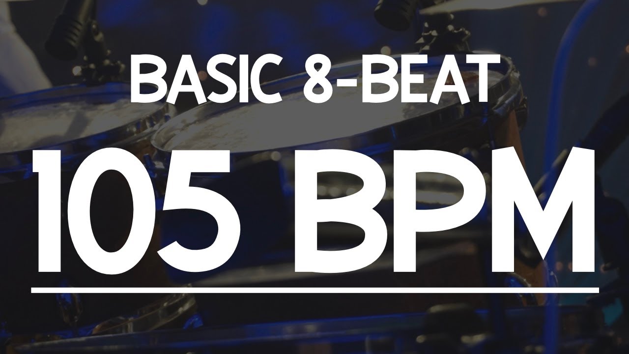 105 BPM Drum Loop Track - Simple 8 Beat 드럼 루프 기본 8비트