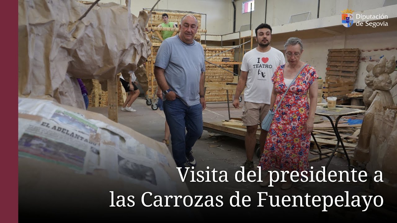 El presidente apoya el 60º aniversario de las Carrozas de Fuentepelayo