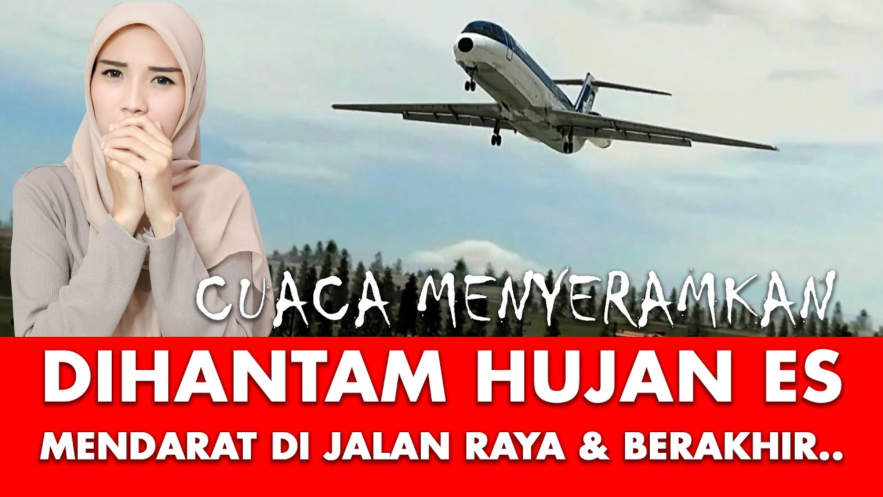 Dihantam Hujan Es Pesawat Besar ini Mendarat di JALAN RAYA!! Southern 242