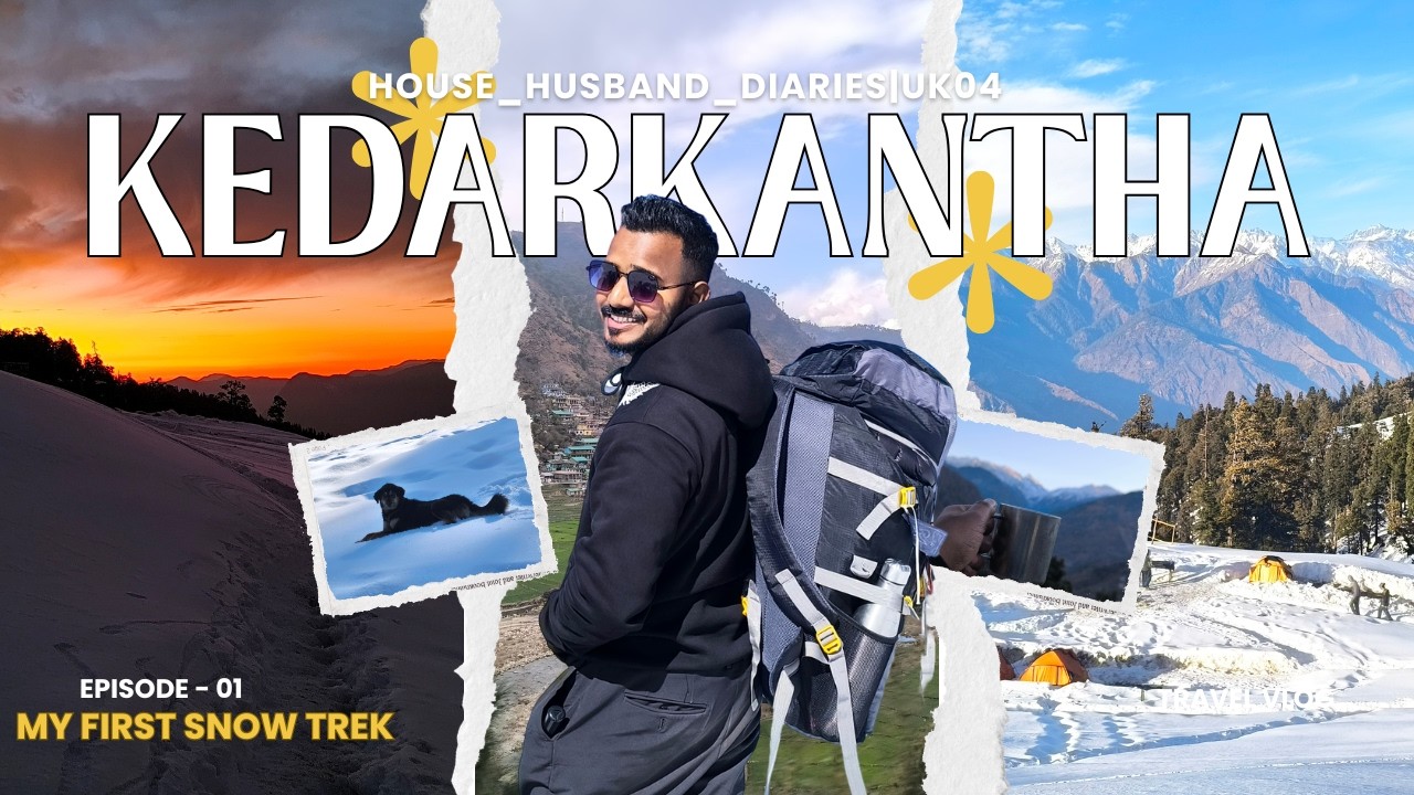 Solo Snow Trek in India | Kedarkantha Vlog | -10°C Experience #solotrip  #kedarkantha  #snowvlogs