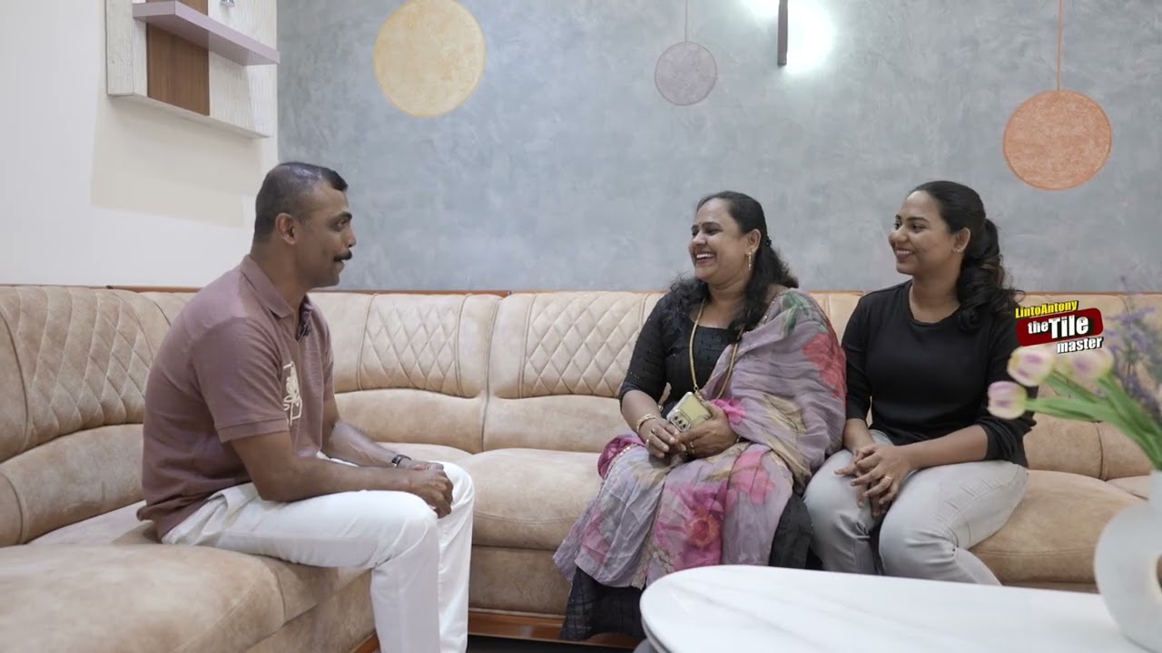 3 നിലകളിലും ആഡംബരമാക്കുന്ന ടൈൽസ്