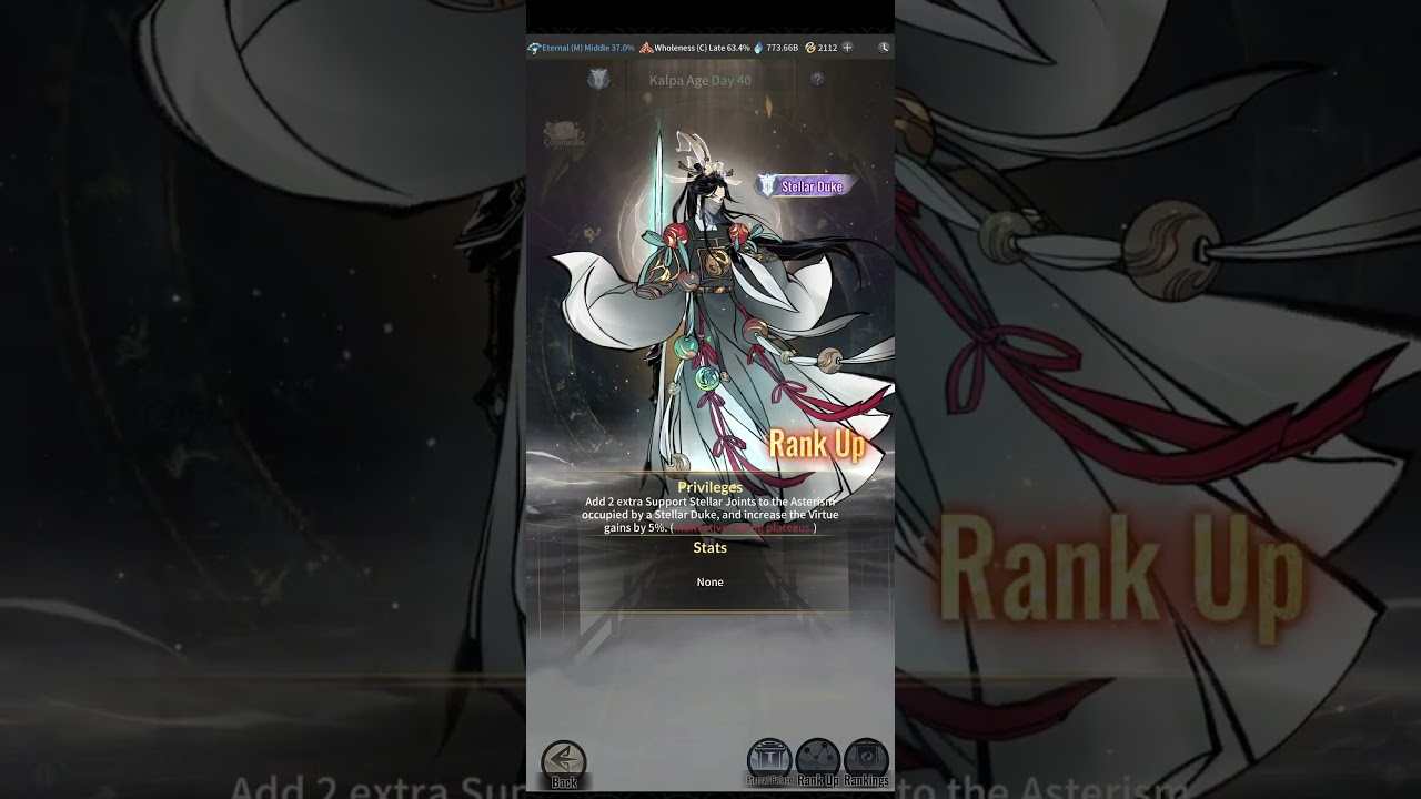 Stellar Duke Nobility Lv. 8 Achieved   #overmortal