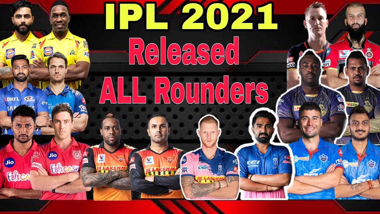 IPL 2021 - List of Released All Rounders for Mini Auction