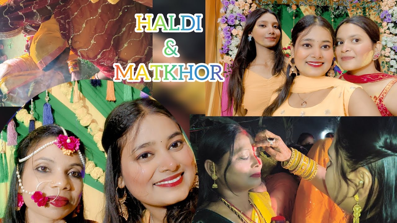 Haldi and matkhor || Aj sabne holi khel liya 😂 || #vlog #subscribe 