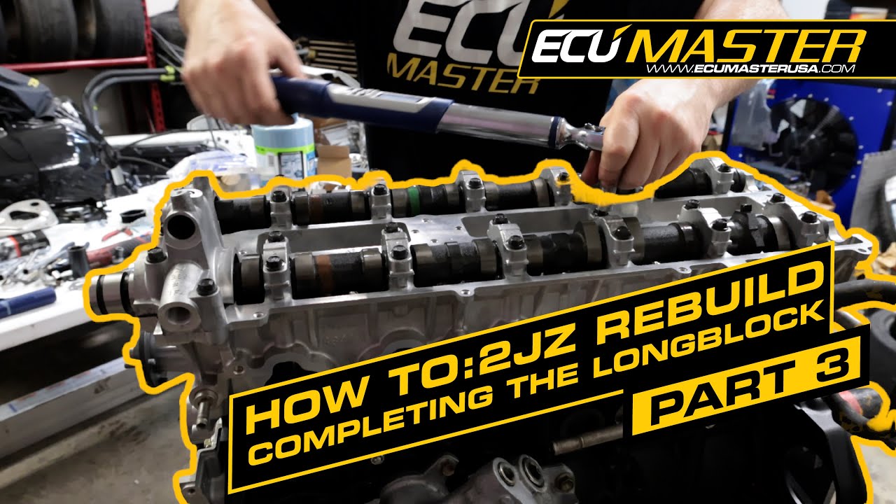 2JZ Build Part 3 - How to: Completing the Longblock | ECUMaster USA