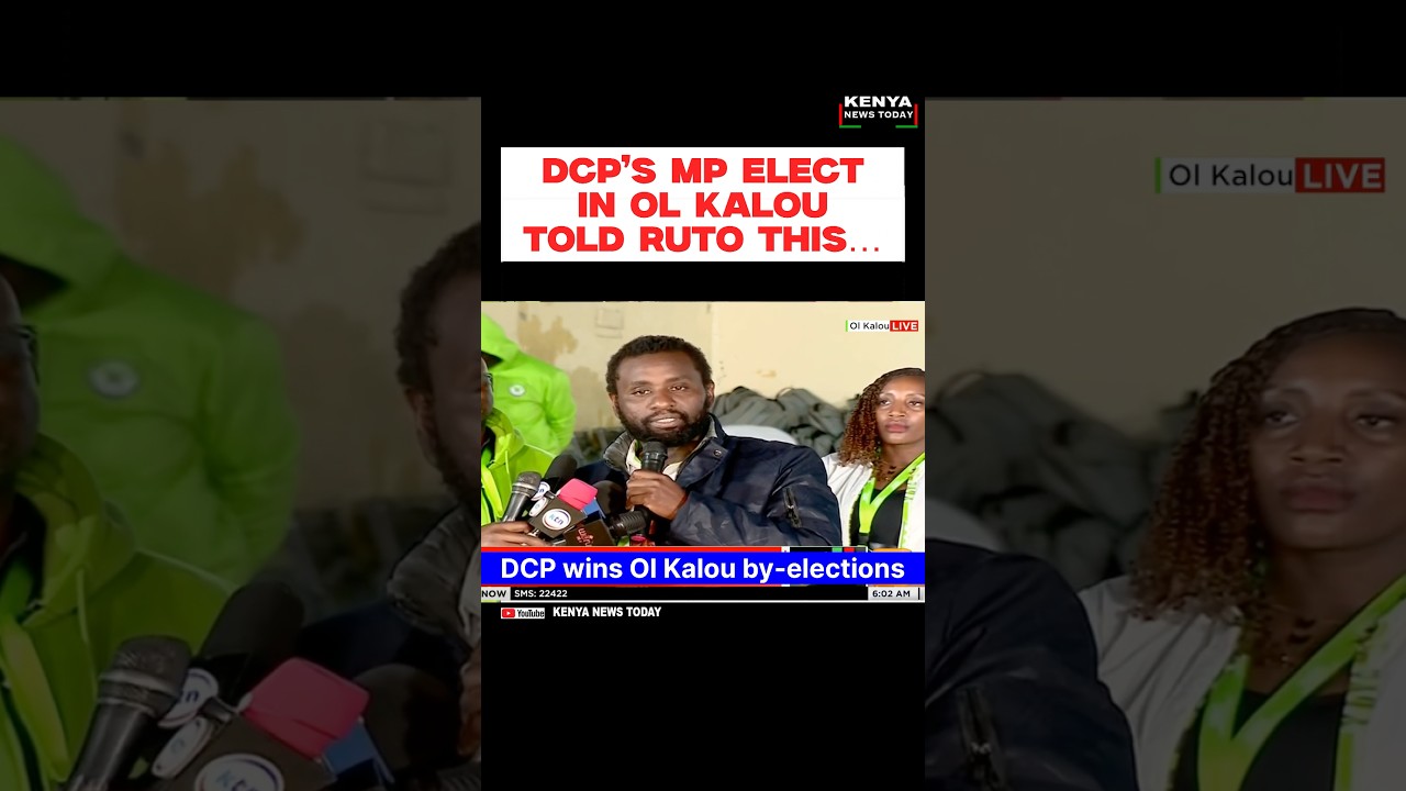 DCP MP-Elect Sammy Ngotho Sends Message to Ruto After #olkaloubyelection