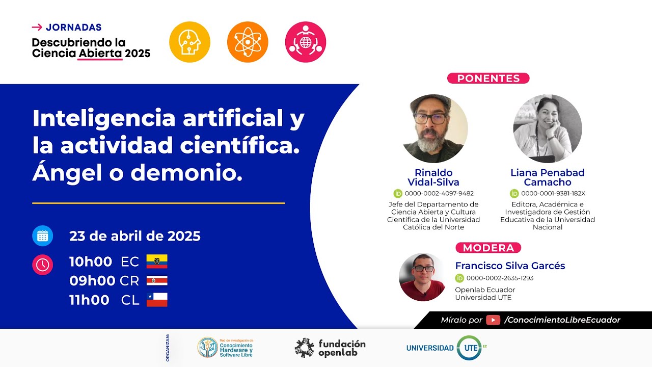 Inteligencia artificial y la actividad científica. Angel o demonio.