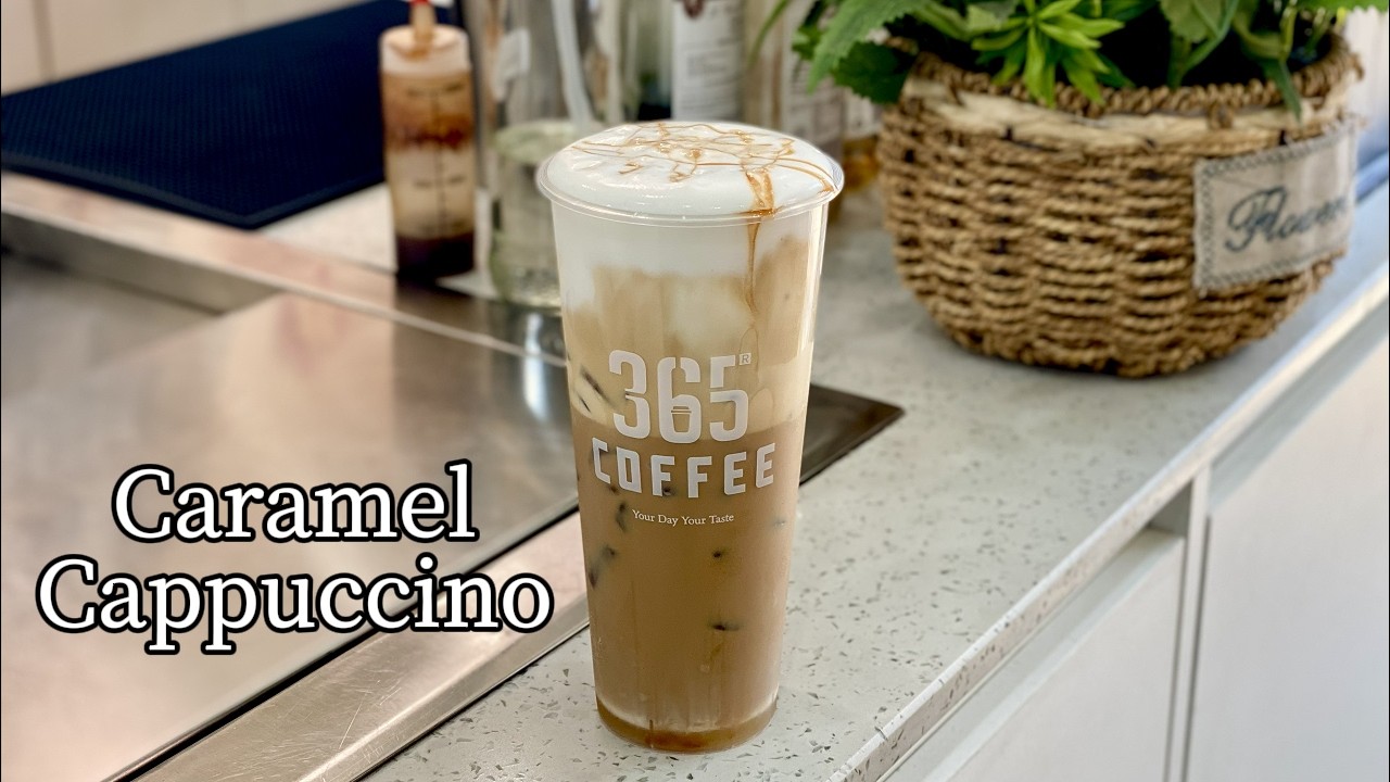 Cafe Vlog EP.1906 | Caramel Cappuccino | Coffee Caramel | Caramel