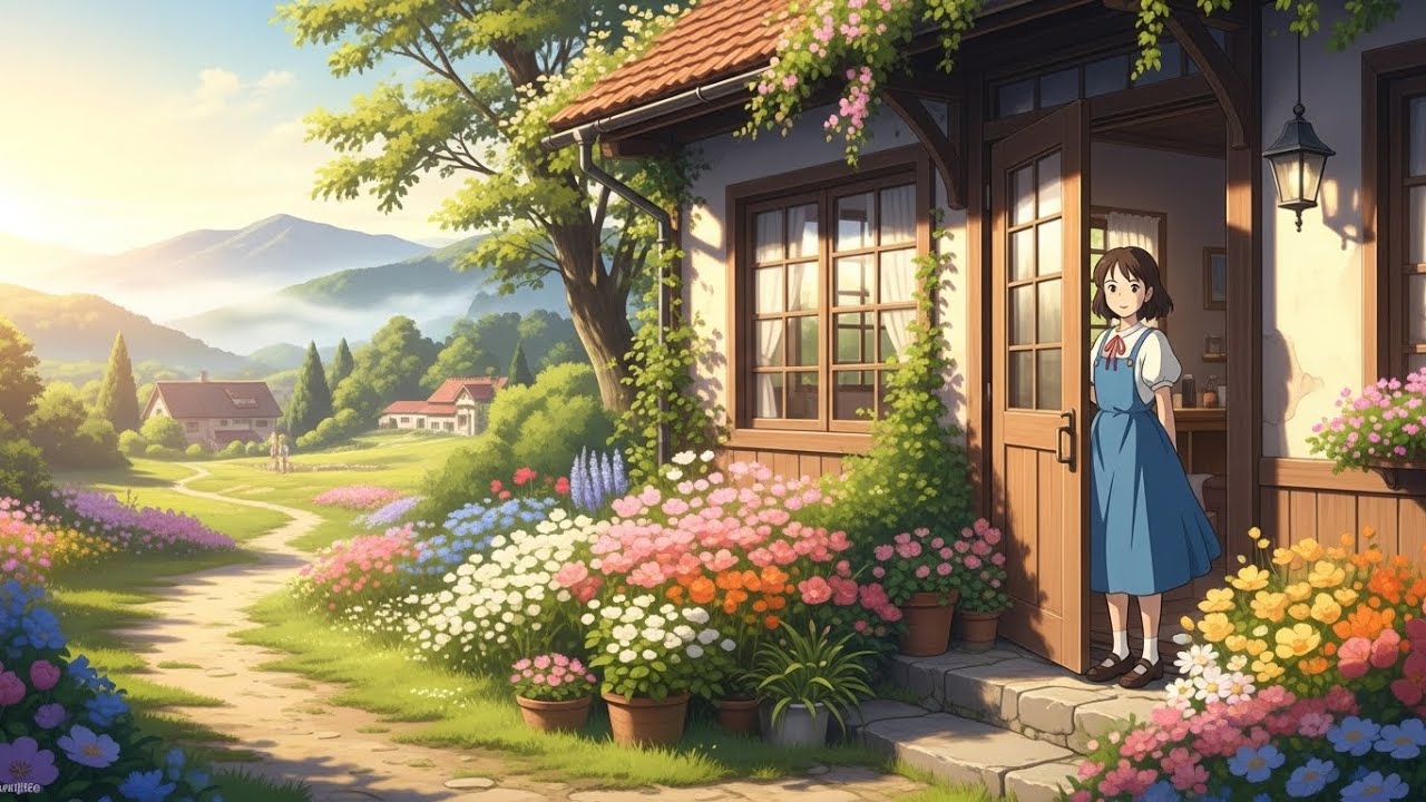 Peaceful Morning in a Ghibli Village 🌿 | Relaxing Animation 
