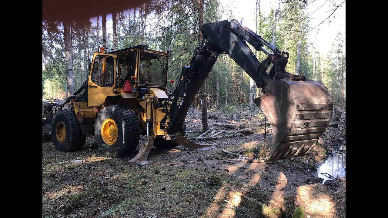 Volvo BM 6300, clearing old ditch