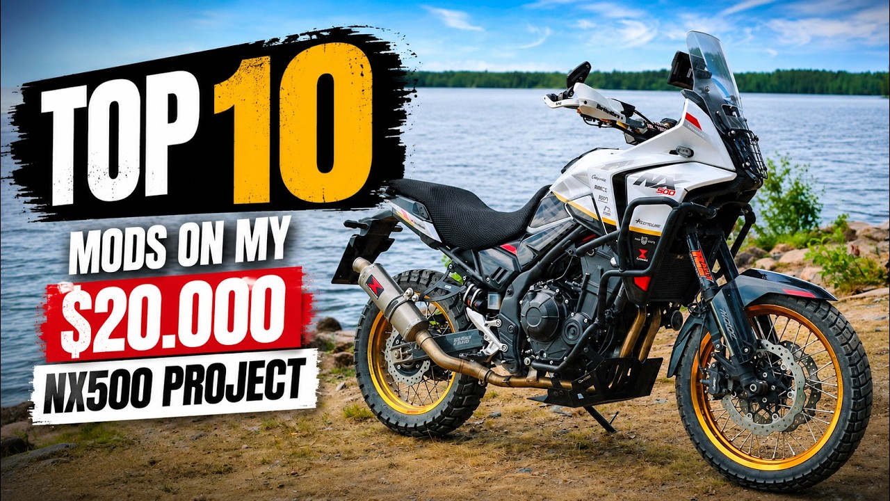 TOP 10 Mods On My &euro;20.000 Honda NX500 Project!