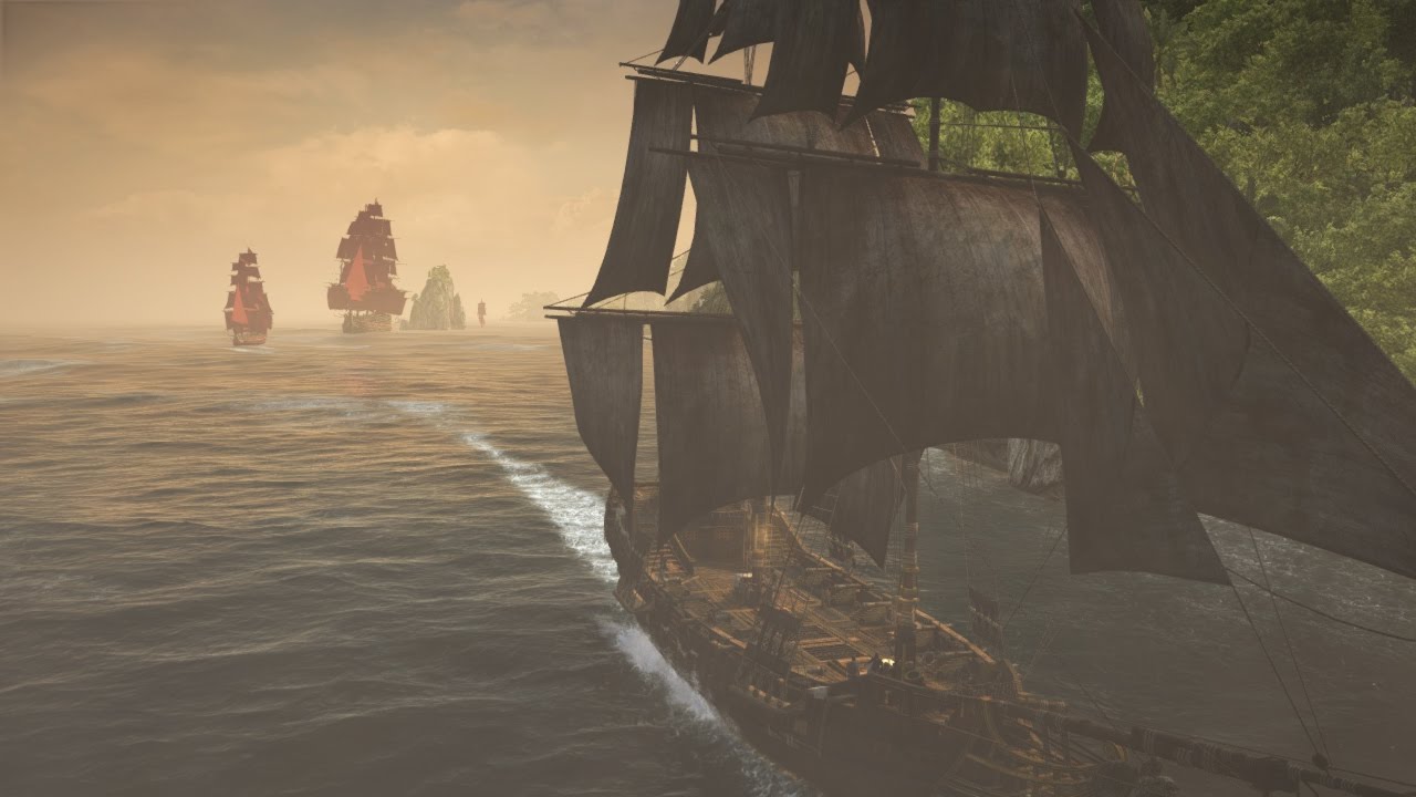 Assassin's Creed IV Black Flag - Epic NO HUD Gameplay (Naval Combat & Ship Boarding) 1080p/60FPS