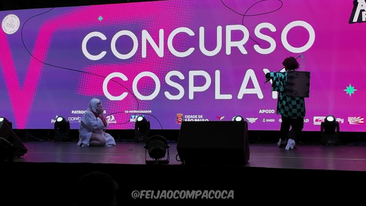 Anime Friends 2024 - Apresentação Cosplay - Tanjiro e Oni Aranha de Demon Slayer - Kimetsu no Yaiba
