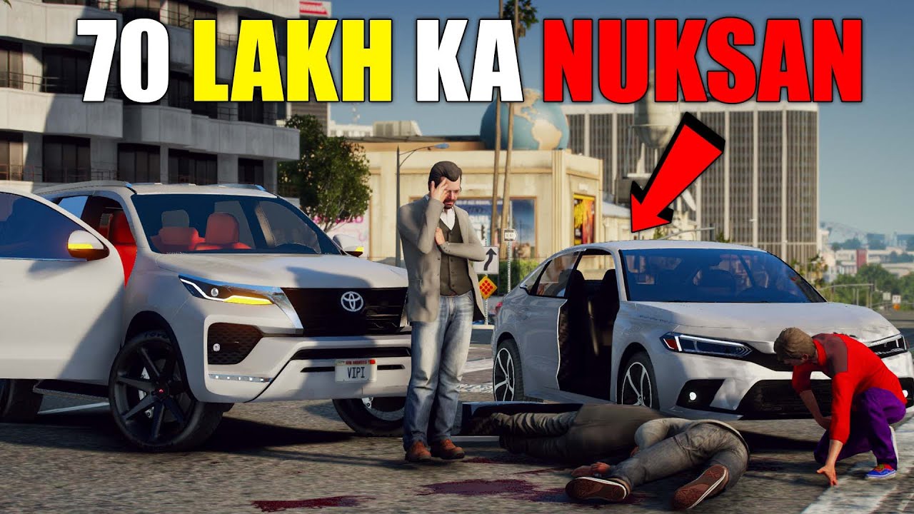 MAKING TIKTOK VIDEO GONE WORNG | 70 LAKH KA NUKSAN HOGYE | HONDA CIVIC 11TH GEN | GTA 5 PAKISTAN